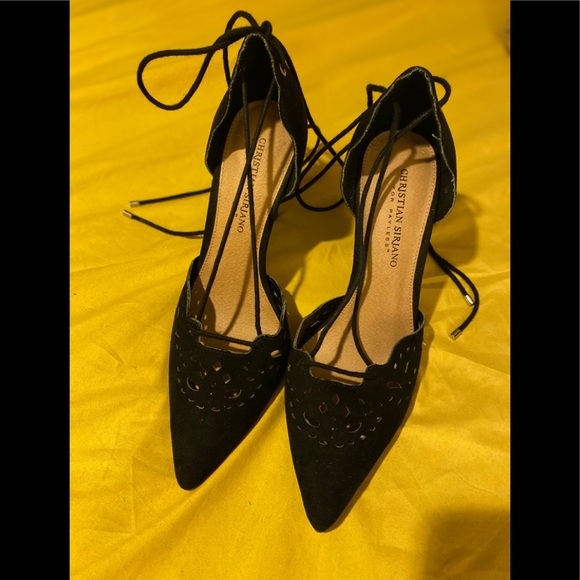 Never worn black Christian Siriano heels - size 9 - Picture 2 of 3